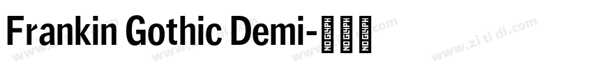 Frankin Gothic Demi字体转换